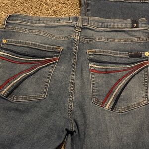 7 For All Mankind Women's Blue Boot Cut Jeans Royalty 31/32.